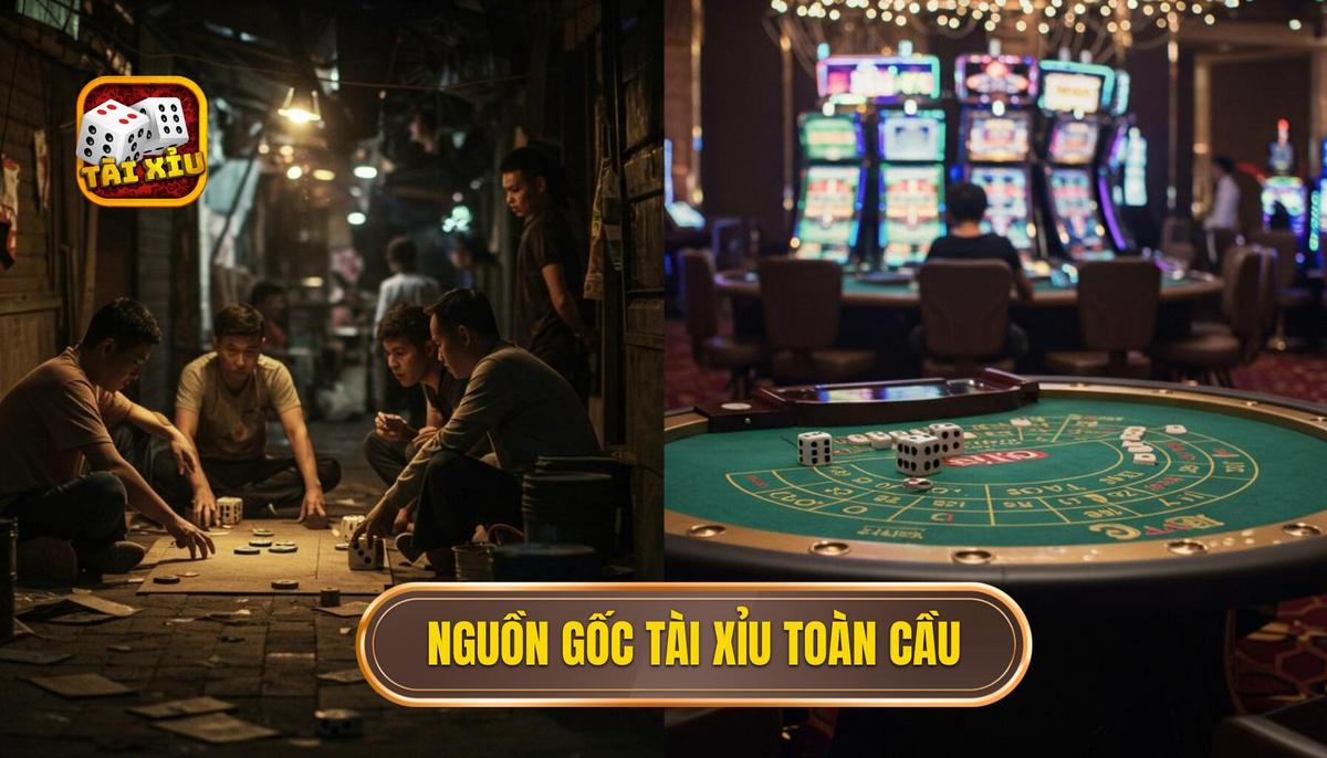 Huyền thoại Tài Xỉu là có thật? Giải Mã Bí Ẩn Trò Chơi Vạn Người Mê 1 1. Nguồn Gốc Sâu Xa_ Tài Xỉu Từ Đường Phố Đến Sòng Bạc Toàn Cầu