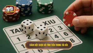 cách đặt cược và tính tiền trong tài xỉu